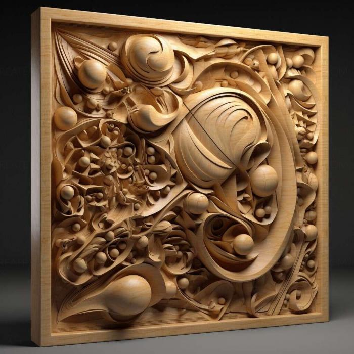 نموذج ثلاثي الأبعاد لآلة CNC 3D Art 